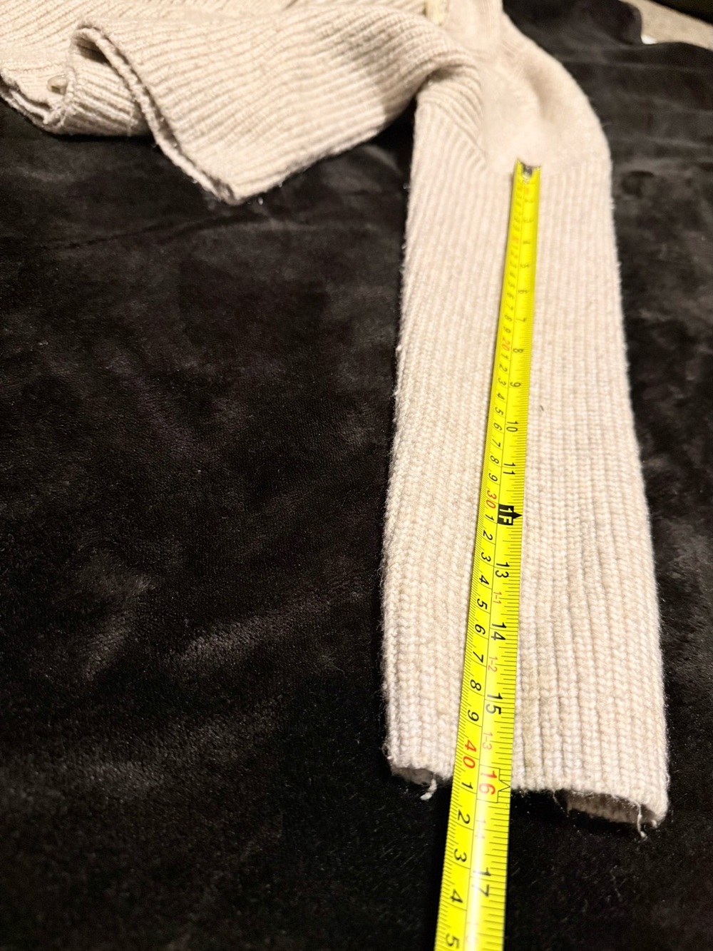 Jessica Simpson Cream Ribbed Button-Front Cardigan - Picture 7 of 7